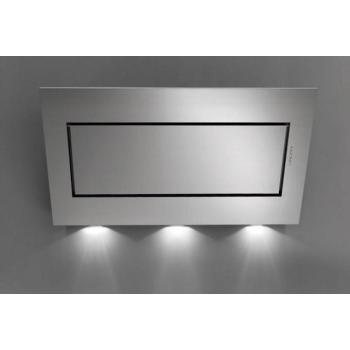 Falmec QUASAR EVO GLASS 90 T800 Fali páraelszívó szürke LED világítás 1 db motor, 750 m3/h, 48-60 dB zajszint, 90 cm széles, B Energiaosztály kép