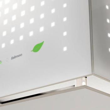 Falmec RUBIK E.ion WHITE Sziget páraelszívó LED világítás 1 db motor,450 m3/h,56-65 dB,42 cm széles,B kép