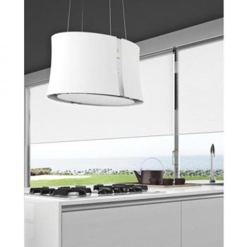 Falmec ZEPHIRO E.ion WHITE Sziget páraelszívó LED világítás 1 db motor, 450 m3/h, 56-65 dB zajszint, 66 cm széles, A Energiaosztály kép