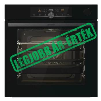 Gorenje BSA6747A04BG Beépíthető Sütő 12 funkcióval,77 L,Teleszkópos sütősín,Gőztisztítás kép