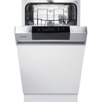 Gorenje GI520E15X Beépíthető mosogatógép, 9 teríték,9 L,5 prog.,47 dB,E,Alsó evőeszk.,45 cm,Digit.kijelző, Autom.ajtónyit.nélkül kép