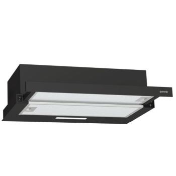 Gorenje TH60E3B Beépíthető Kihúzható páraelszívó LED világítás 1 db motor,350 m3/h,62-67 dB,60 cm széles,C kép