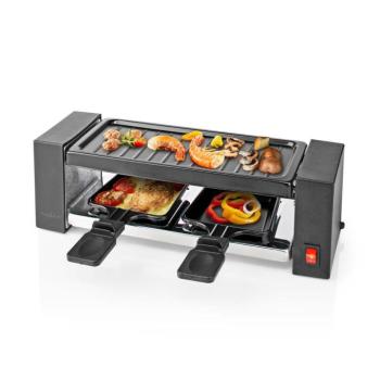 Gourmet / Raclette | Grill | 2 Személy | Spatula | Tapadásmentes bevonat | Téglalap kép