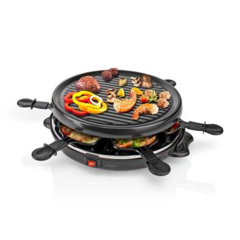 Gourmet / Raclette | Grill | 6 Személy | Spatula | Tapadásmentes bevonat | Kerek kép