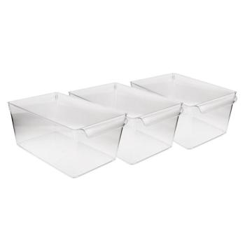 Hermia Fridge Organizer Set (3 Pieces) Transparent 728 kép