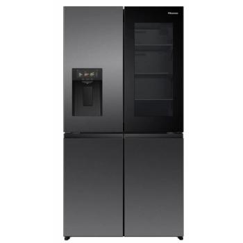 Hisense RQ600P7SKE MultiDoor hűtőszekrény PureViewDoor Víz-, jégkocka és törtjég készítés fekete kép