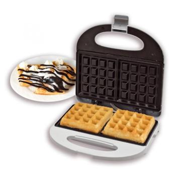 Home HG GS 21 gofrisütő, teljesítmény 750 W, tapadásmentes sütőfelület, egyszerre két gofri készíthető kép