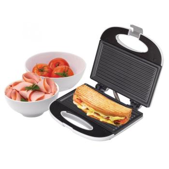 Home HG P 01 panini szendvicssütő, teljesítmény 750 W, tapadásmentes sütőfelület, jelzőfények kép
