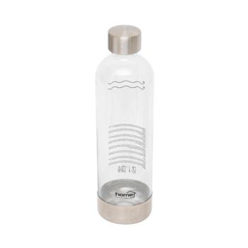 Home HGSZG1000P vizes palack, HGSZG1000 szódagéphez, BPA mentes, PET műanyag, rozsdamentes acél fedő és talp, 1 L, 850 ml szénsavasítható kép