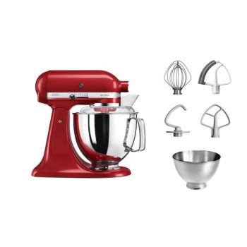 KitchenAid Artisan billenőfejes konyhai robotgép 4,8 L extra tartozékokkal – Empire Red kép