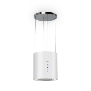 Klarstein Barett sziget páraelszívó Ø35 cm, recirkulációs, 522 m³/h, LED-világítás, aktívszénszűrő kép