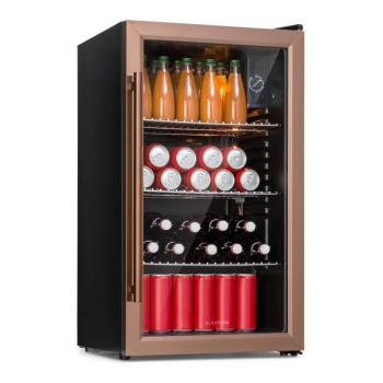 Klarstein Beersafe XXL, hűtőszekrény, 80 liter, 3 polc, E energiahatékonysági osztály, panoráma üvegajtó kép