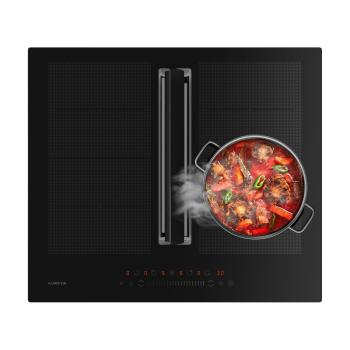 Klarstein Chef-Fusion Down Air System indukciós főzőlap + páraelszívó 60 cm 598 m³/h EEC A kép