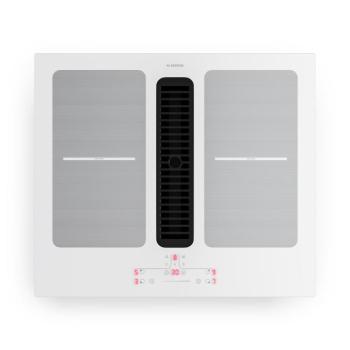 Klarstein Full House indukciós főzőlap páraelszívóval | 4 főzőzóna | 7335 W | 530,1 m³/h | 60 cm kép
