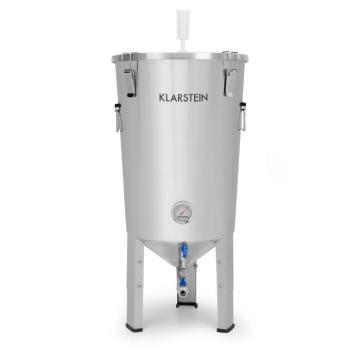 Klarstein Gärkeller Pro erjesztőedény 30 liter, élesztőleeresztő szeleppel, 304 rozsdamentes acél kép