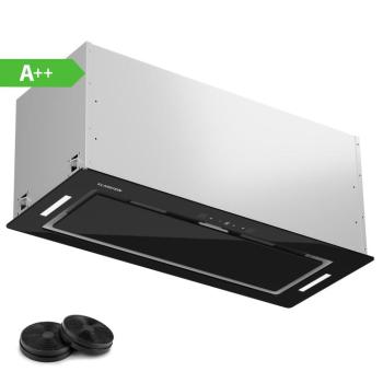 Klarstein Hektor Eco, páraelszívó, 60 cm, 466 m³/ó, érintéses vezérlés, üveg kép