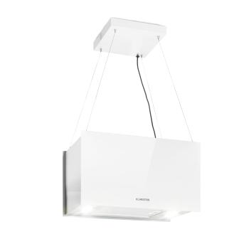 Klarstein Kronleuchter L, mennyezeti páraelszívó, 60 cm, 577 m³/ó, LED, érintőképernyős, fehér kép
