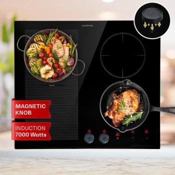Klarstein Magnichef 4 Flex beépíthető indukciós főzőlap 4 zónás / Flex zóna 7000W üvegkerámia kép