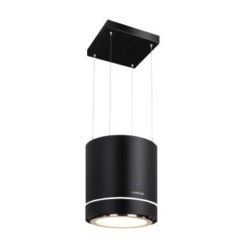 Klarstein Tron Ambience, sziget páraelszívó, Ø 40 cm, légkeringetés, 521 m³/ó, LED, fekete kép