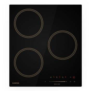Klarstein Victoria indukciós főzőlap, 45 cm, 6 600 W, 3 főzőzóna, csúszka vezérlés, boost kép