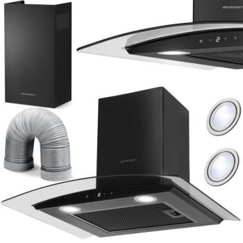 Kürtős konyhai páraelszívó 60 cm , 342 m3/h , fekete BT-216 Berdsen kép