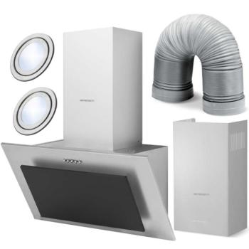 Kürtős konyhai páraelszívó 60 cm , 350 m3/h , inox BT-209 Berdsen kép