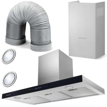 Kürtős konyhai páraelszívó 90 cm Inox Berdsen BE-90S kép