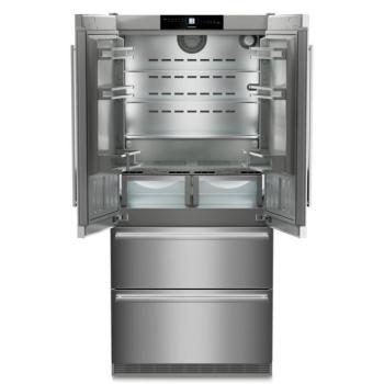 Liebherr CBNste 8872 4 ajtós hűtőszekrény fagyasztóval E,363L/160L,Nofrost,42 dB,Szél: 91 cm,Mag: 202.7 cm,, kép