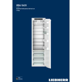 Liebherr IRBci 5620 Plus beépíthető egyajtós hűtő BioFresh funkcióval 194x56cm kép