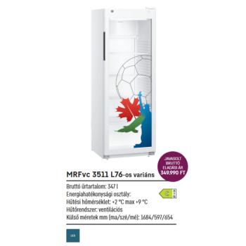 Liebherr MRFvc 3511 L76 Performance üvegajtós italhűtő keringőlevegő hűtéssel 168x60x65cm VB különkiadás kép