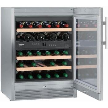 Liebherr WTes 1672 Vinidor borhűtő 2 zónás 34 palackos üveg ajtó 83x60x58cm kép