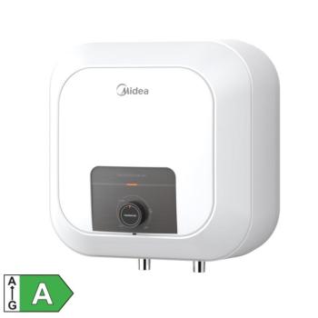 MIDEA D10-20VD1(O) elektromos vízmelegítő, bojler, 2000 W, 10 liter, zománcozott víztartály és fűtőszál, mechanikus vezérlés, konyhapult fölé szerelhe kép