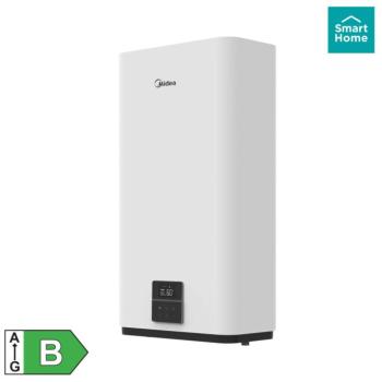 MIDEA D100-20ED6 SMART elektromos vízmelegítő, bojler, 2000 W, 93 liter, applikációval vezérelhető, 2 víztartály, LED kijelző kép