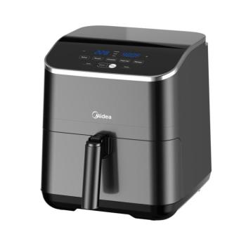 MIDEA MAD55005APKH Air Fryer, forrólevegős fritőz, 4.6 l kosár, 5.7 l üst, 1500 W, 60 p időzítő, 200 °C hőmérséklet, lecsatolható sütőkosár kép