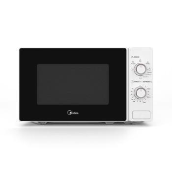 Midea MG720C2AT szabadonálló mikrohullámú sütő grilles fehér 20L kép