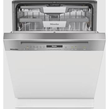 Miele G 7040 SCi AutoDos CleanSteel nemesacél beépíthető mosogatógép látható kezelőpanellel kép