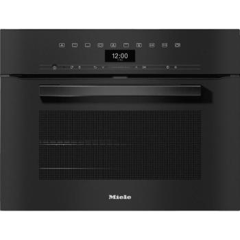 Miele H 7440 B obszidiánfekete beépíthető kompakt sütő kép
