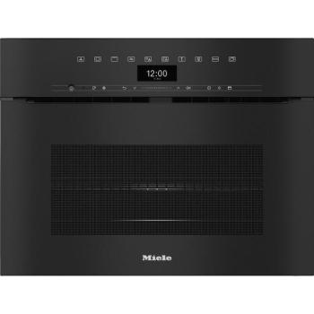 Miele H 7440 BMX obszidiánfekete fogantyú nélküli mikrohullámú üzemmóddal kombinált sütő kép