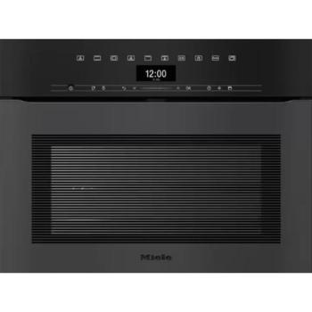 Miele H 7440 BPX 125 Gala Ed Obszidiánfekete matt fogantyú nélküli beépíthető kompakt sütő kép