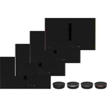 Neff V68YYX4B0 indukciós főzőlap beépített elszívóval Flex Design Matt Black 80cm Collection kép
