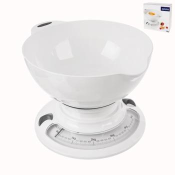 ORION Mechanikus mérleg 5 kg UH + tál 2,7 l fehér
