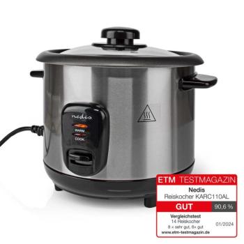Rizsfőző | 1 l | 400 W | Tapadásmentes bevonat | Kivehető tál | Automatikus kikapcsolás kép