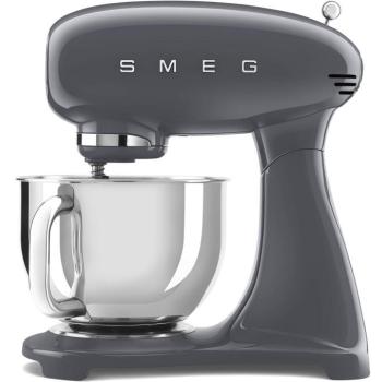 SMEG 50's Retro Style 4,8 l szürke, rozsdamentes acél tállal