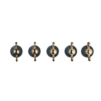 Smeg 5MP800A vezérlőgomb készlet Colonial design 5 db üveges gáz főzőlaphoz antracit/arany kép