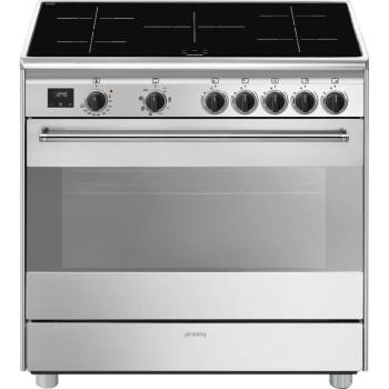 Smeg BG91IX2 Classica elektromos tűzhely indukciós lappal inox 90cm kép