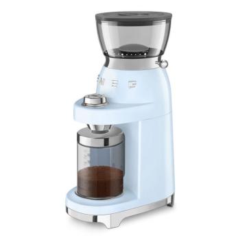 Smeg CGF03PBEU félprofesszionális kávédaráló retro 150W világoskék kép