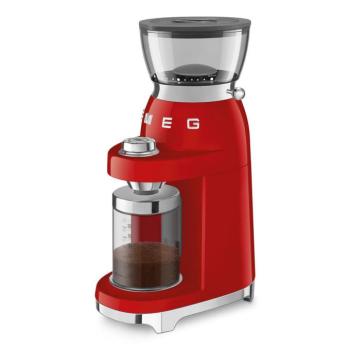 Smeg CGF03RDEU félprofesszionális kávédaráló retro 150W piros kép