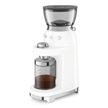 Smeg CGF03WHEU félprofesszionális kávédaráló retro 150W fehér kép