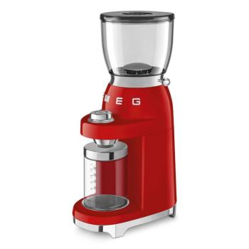 Smeg CGF11RDEU kávédaráló 50-es évek retro design 150W piros kép