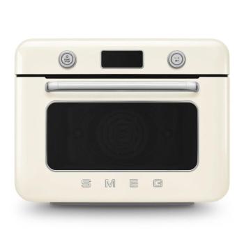 Smeg COF01CREU asztali kombinált sütő gőzfunkcióval Galileo retro bézs kép